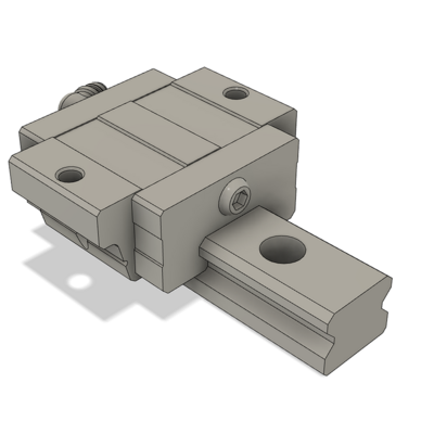 LSD30BK-HN-H-B-M6 AIRTAC LOW PROFILE RAIL BEARING<br>LSD 30MM SERIES, HIGH ACCURACY WITH LIGHT PRELOAD (B), SQUARE MOUNT - NORMAL BODY